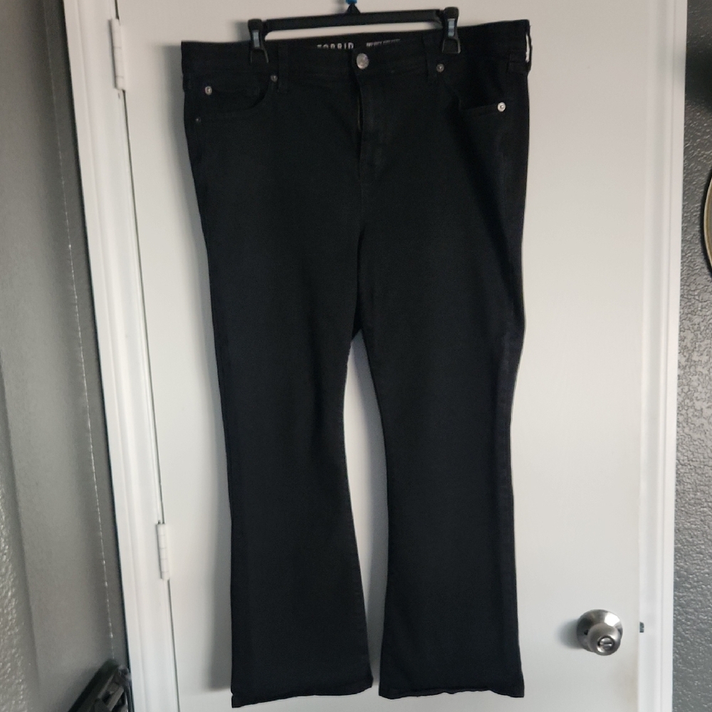 Torrid Black Sky High Kick Boot Jeans